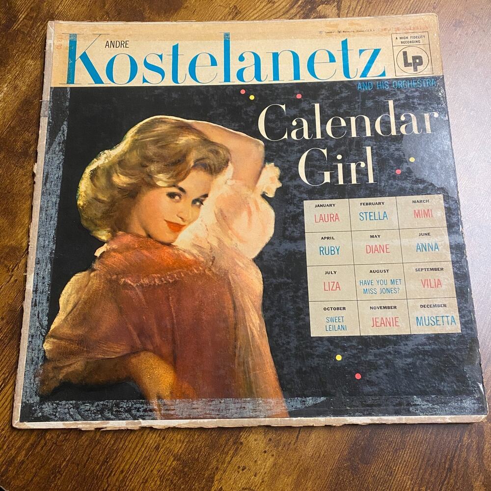 ANDRE KOSTELANETZ CALENDAR GIRL VINYL LP COLUMBIA 81